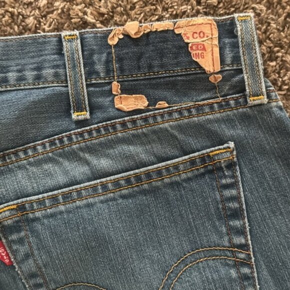 Levi's 527 38 x 32 Light Wash Low Bootcut Jeans - Picture 7 of 10